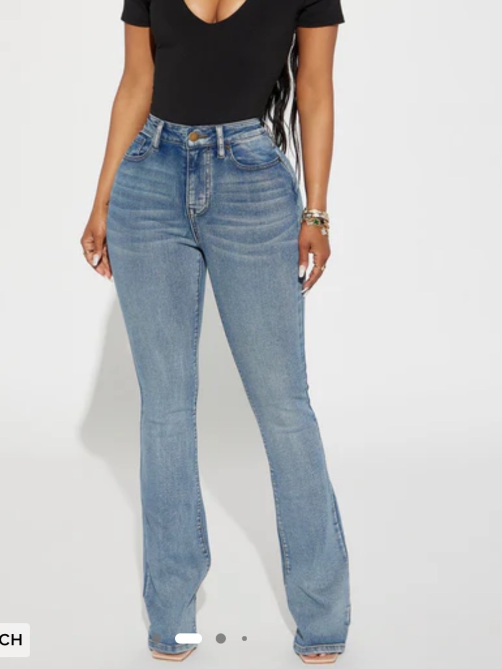 Fashion Nova Women's Light Blue Boot Cut Jeans